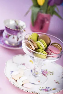 French Pastry Display Prints: The easter installation with macarons