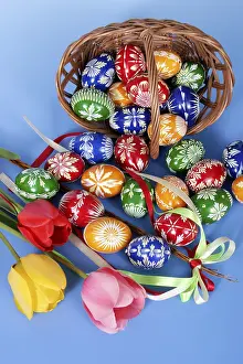 Easter Egg Painting Prints: Easter setting