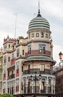 Moorish Architecture Spain Prints: Edificio de La Adriatica, Avenida de la Constitucion