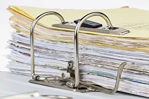 European Contract Files Prints: A file folder with documents and papers