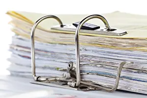 Austria Document Storage Prints: A file folder with documents and papers