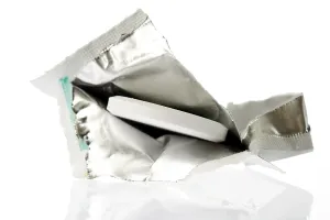 Pharmacy Products Prints: Fizzy tablet, opened packaging
