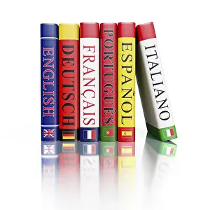 Educational Institution Concept Prints: Foreign language study concept background