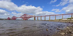 Prints of Forth Bridge over Firth of Forth, South Queensferry, Edinburgh, Scotland, United Kingdom Forth Bridge Prints: Forth Bridge Print over Firth of Forth, Scotland