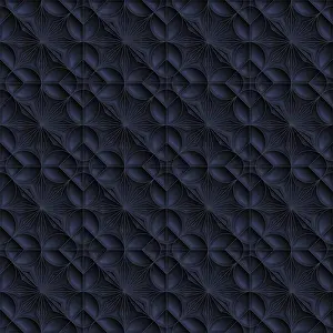 Monochrome Artwork Prints: Geometric Star Pattern Print