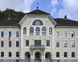 Prints of Government building, Vaduz, Principality of Liechtenstein Liechtenstein Prints: Government Building Print, Vaduz, Liechtenstein