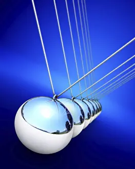 Empty Deserted Landscapes Prints: high resolution 3D rendering of a pendulum
