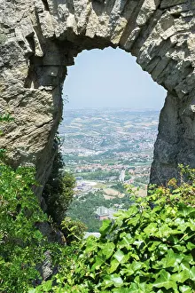 Prints of High view from San Marino. Summer time San Marino Prints: High View from San Marino Summer Print