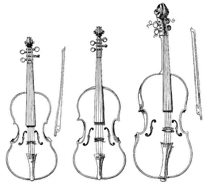 Historical String Instrument Print Collection