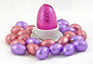 Colorful Easter Eggs Prints: Image of easter eggs