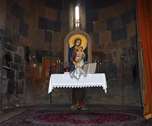 Prints of Interior of armenian monastery, Transcaucasia, Armenia Armenia Prints: Interior of Armenian Monastery Print, Transcaucasia, Armenia