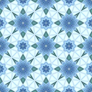 Islamic Geometric Pattern Prints: Islamic geometric seamless vector pattern