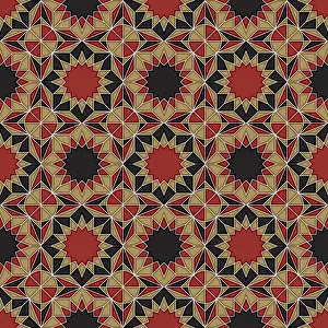 Islamic Geometric Pattern Prints: Islamic geometric seamless vector pattern