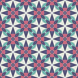 Islamic Geometric Pattern Prints: Islamic geometric seamless vector pattern