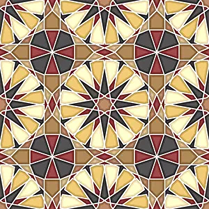 Islamic Geometric Pattern Prints: Islamic geometric seamless vector pattern
