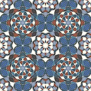 Islamic Geometric Pattern Prints: Islamic geometric seamless vector pattern