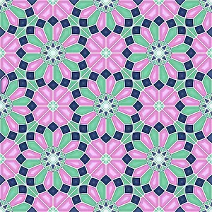 Islamic Geometric Pattern Prints: Islamic geometric seamless vector pattern