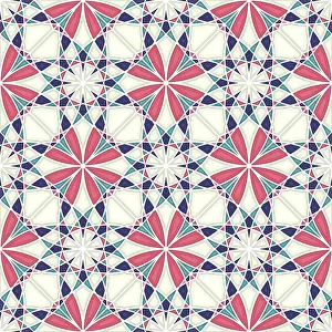 Islamic Geometric Pattern Prints: Islamic geometric seamless vector pattern