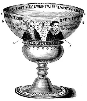 Martin Luther Prints: Martin Luther and Jonas Glass Print, 1883