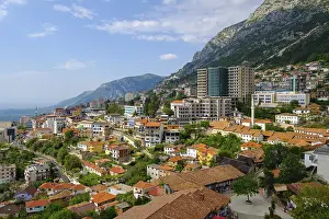 Prints of Kruja, Kruje, Durres, Durres, Albania Kruja, Kruj, Durrs, Durres, Albania Albania Prints: Albania Print: Kruja, Durres Cityscape