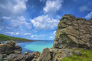United Kingdom Travel Photography Prints: Large rock formations on the Cornish coast