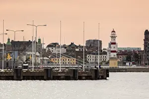 Prints of Malmo Harbor, Lighthouse, Skane-County, Malmo, Sweden, Scandinavia Malm Harbor, Lighthouse, Skane-County, Malm, Sweden, Scandinavia Malmo Prints: Malmo Harbor Print, Skane-County Sweden