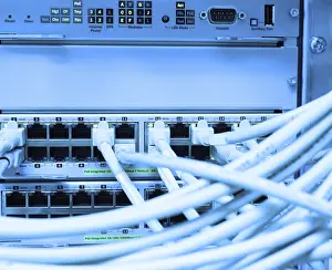 Data Exchange Technology Prints: Network LAN patch panel Network LAN patch panel