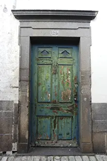 Sport Prints: Funchal, Madeira Old Front Door Print