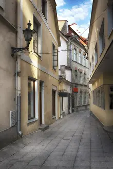 Prints of Old european street_7.jpg Estonia Prints: Old European Street Scene Print