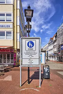 Sign Prints: Pedestrian Zone Print, Moers, Germany