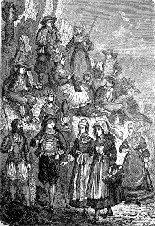 Western Europe National Costume Art Prints, Posters & Puzzles