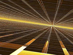 Fractal Background Prints: Perspective background - abstract computer-generated image