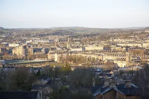 Panoramic View of Bath Print, Somerset, England