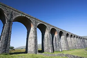 Viaduct Prints: Ribblehead Viaduct Railway Bridge Print, North Yorkshire, England