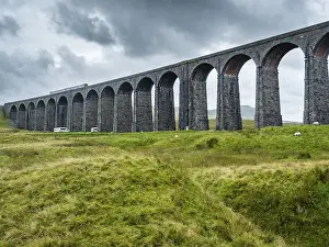 Viaduct Prints: Ribblehead Railway Bridge Print, Yorkshire Dales, England