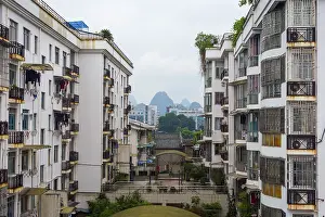 Chinese Prints: Guilin Residential Neighborhood Print, China