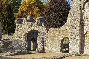 Prints of Ruins, Wolvesey Castle, Winchester, Hampshire, England, United Kingdom Winchester Prints: Ruins of Wolvesey Castle, Winchester Print