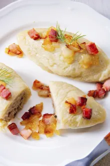 Prints of Rustic Cepelinai, a specialty Lithuanian and Polish cuisine Lithuania Prints: Rustic Cepelinai Print, Lithuanian and Polish Dish