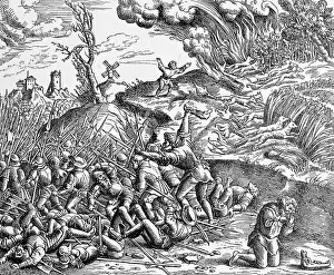 Samson Strikes a Philistine Army Print, 1890