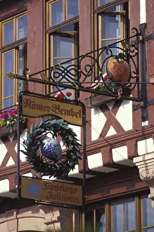 Sign Prints: Frankfurt Roemerberg Cider Pub Print