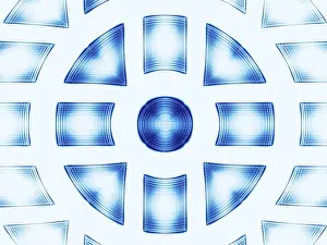 Fractal Art Design Prints: Simple technology background - abstract computer-generated image