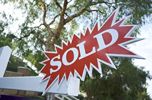Sign Prints: Sold Burst Real Estate Print