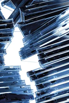 Compact Disc Storage Prints: Stack of CDs