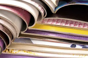 Environmentally Friendly Recycling Prints: Stack of magazines, poland