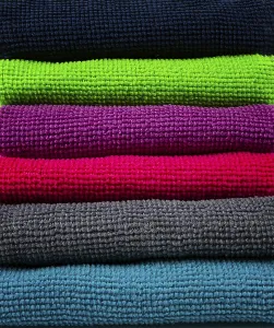 Cleanliness Products Prints: A stack of multicolored, microfiber cloths