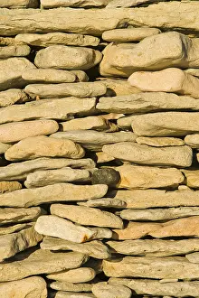 Prints of Stone wall, Panga steep cliffs, Panga, Saaremaa, Baltic Sea Island, Estonia, Baltic States, Northeast Europe Estonia Prints: Saaremaa Island Stone Wall Print, Estonia