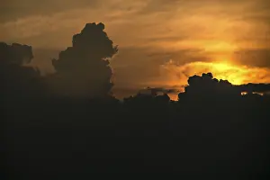 Deserted Sunset Prints: Sunset, clouds