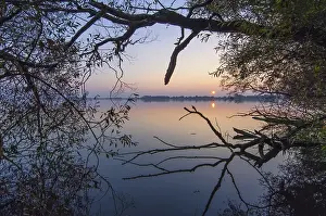 Deserted Lake Germany Prints: Sunset Sunset on the Dummer