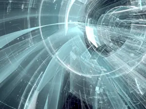 Fractal Art Prints: Tech background - Abstract computer-generated image