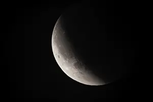 Evening City View Prints: After a total lunar eclipse